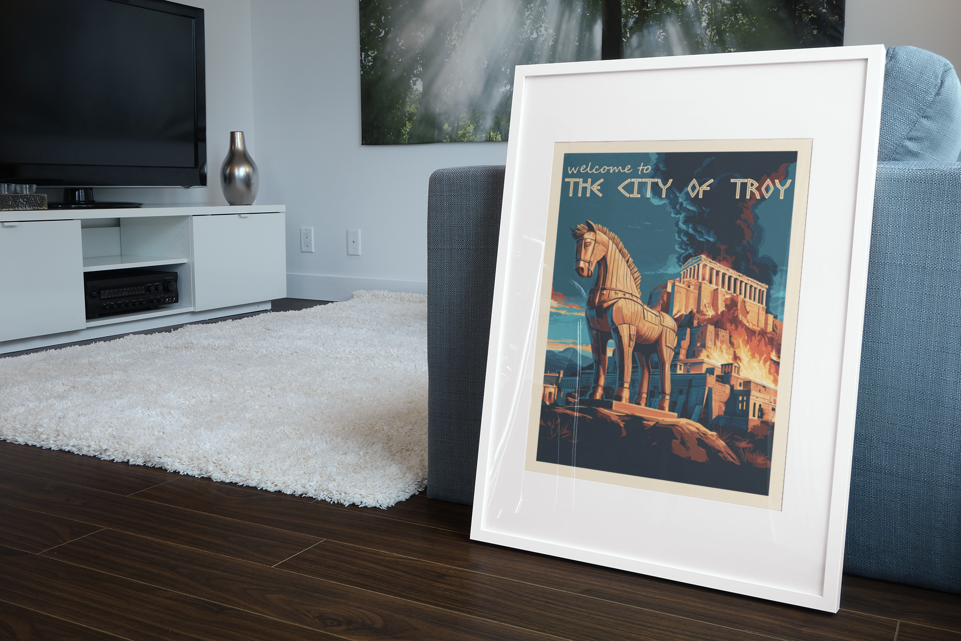 TROY Minimalist Wall Art - Enhanced Matte Paper Poster