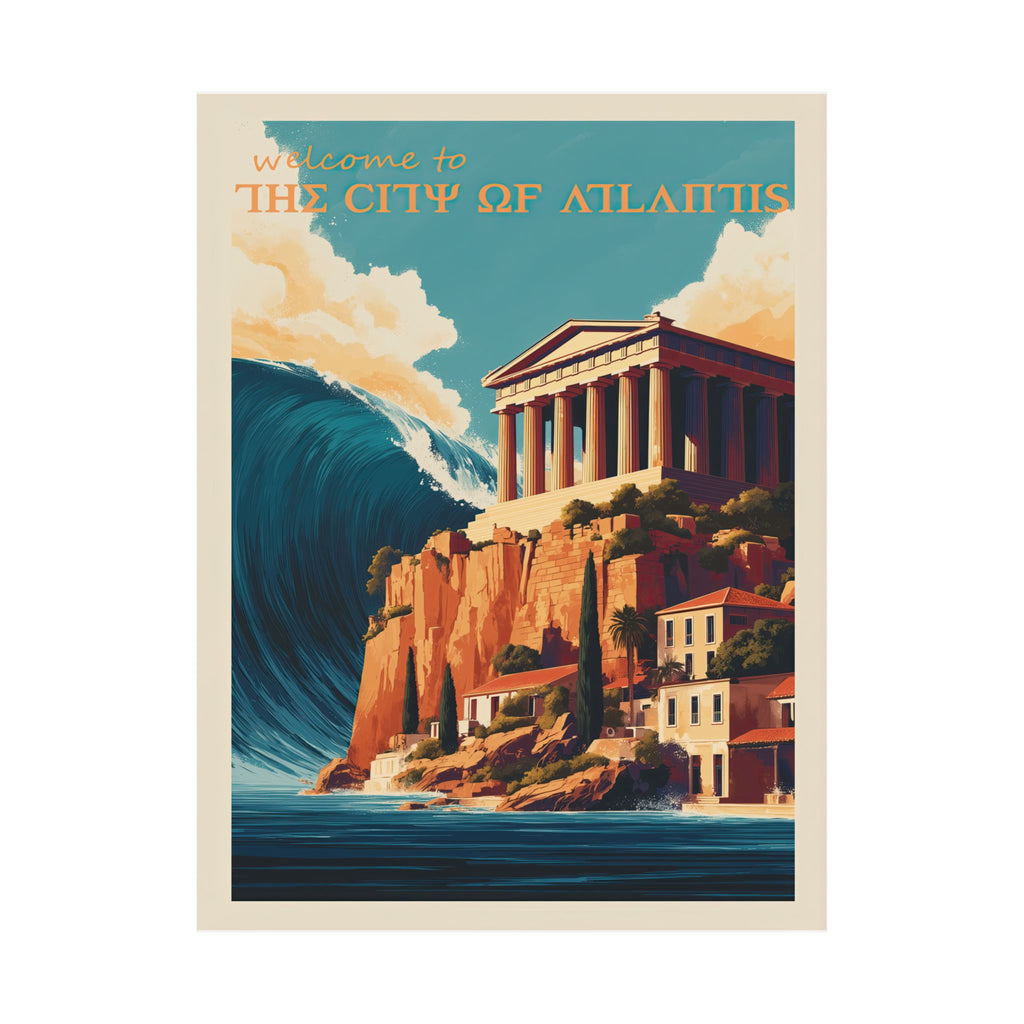ATLANTIS Minimalist Wall Art - Enhanced Matte Paper Poster