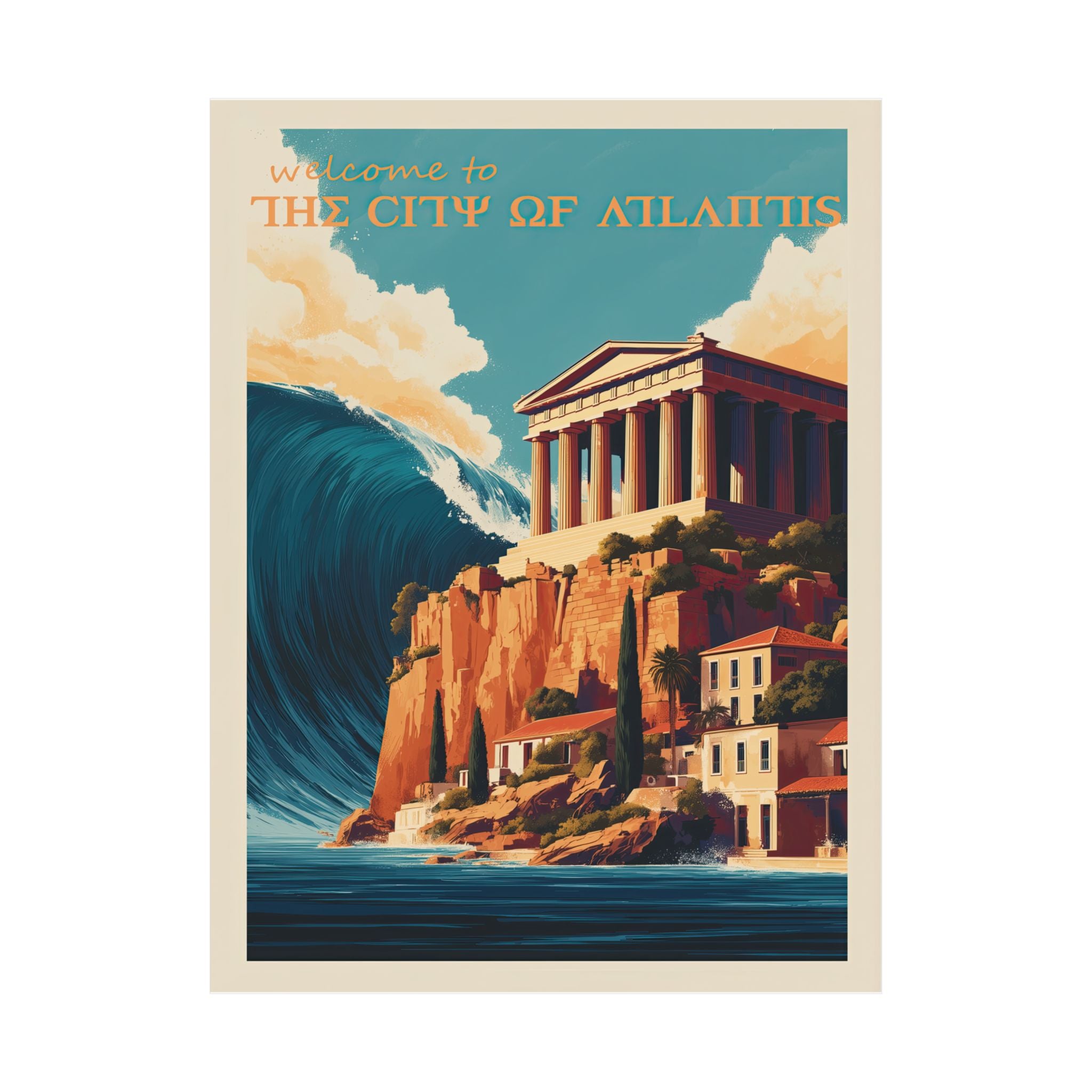 ATLANTIS Minimalist Wall Art - Enhanced Matte Paper Poster