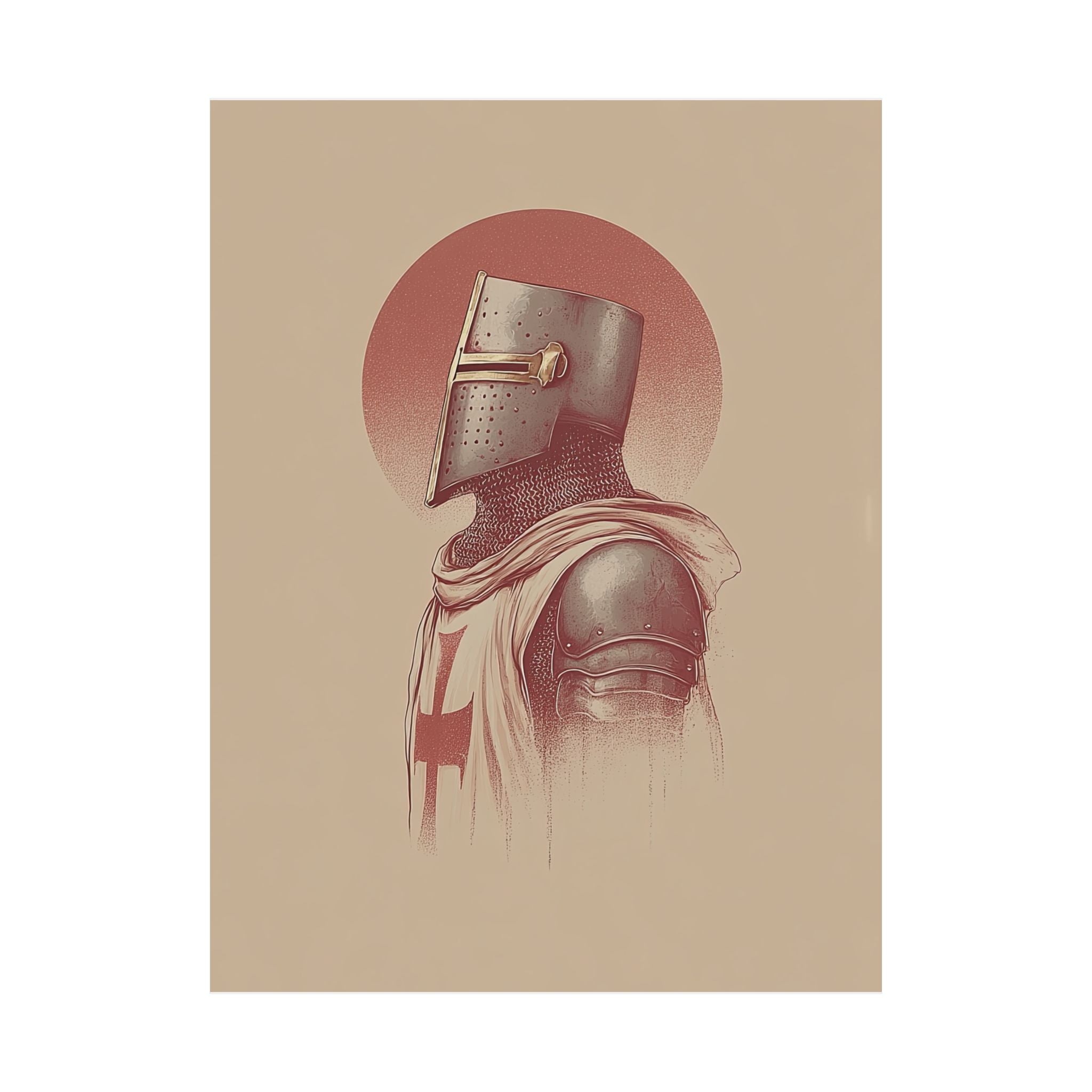 Crusader Wall Art - Enhanced Matte Paper Poster