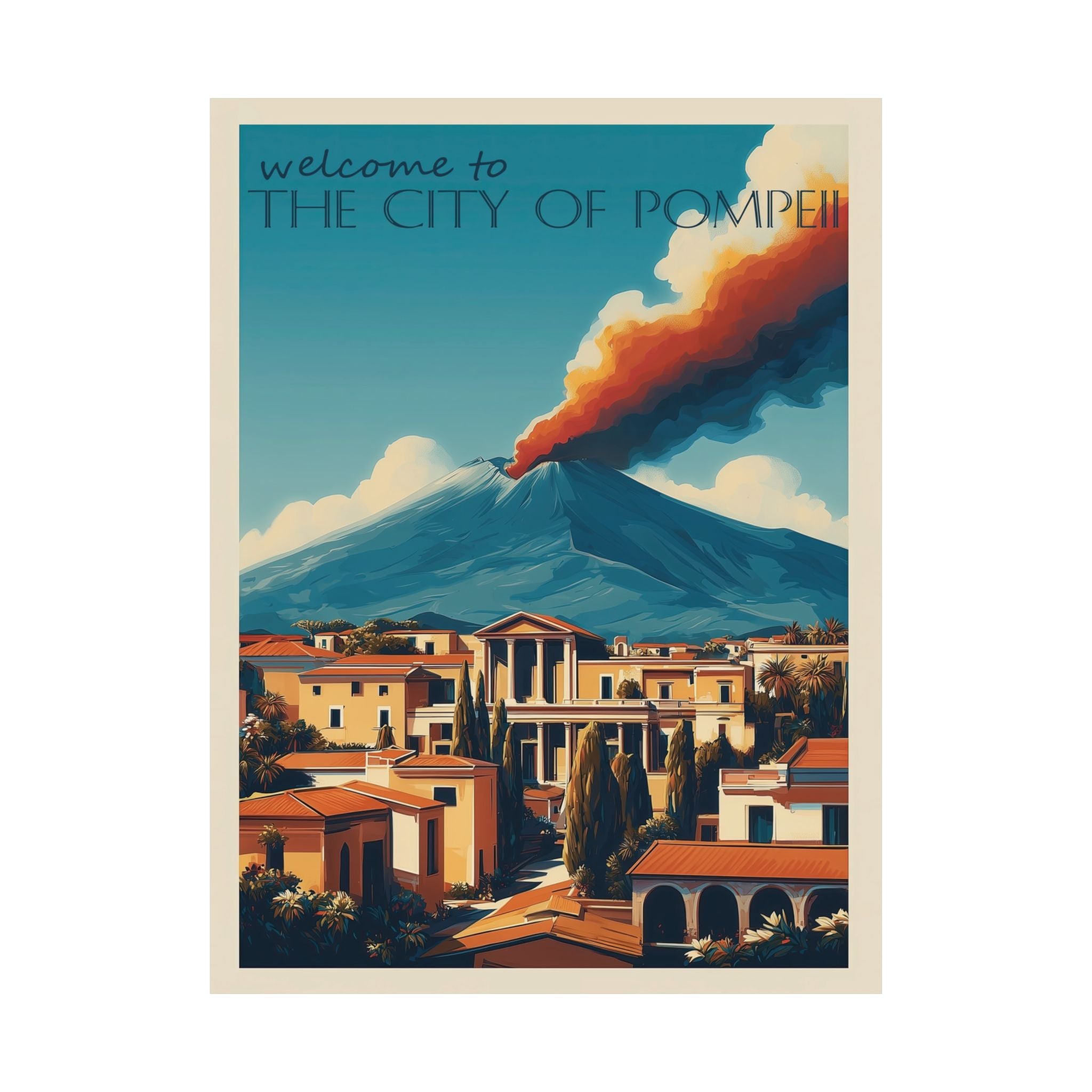 POMPEII Minimalist Wall Art - Enhanced Matte Paper Poster