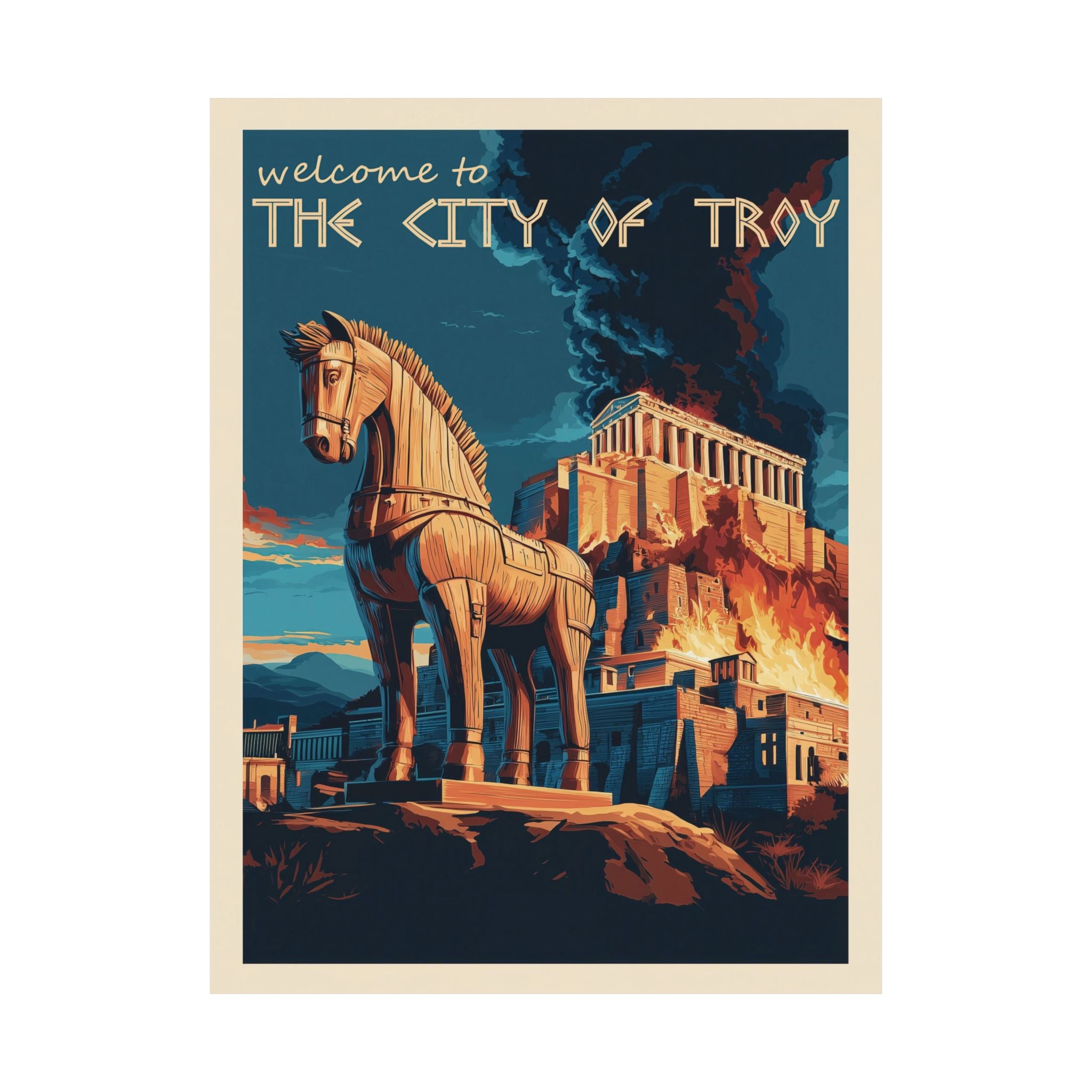 TROY Minimalist Wall Art - Enhanced Matte Paper Poster